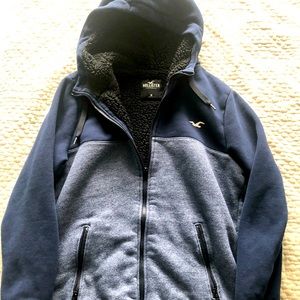 Hollister Mens size Medium Sherpa lined hoodie